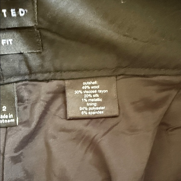 The Limited Gray Wool Wide-Leg Trousers Cassidy Fit Size 2 - Picture 4 of 6